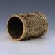 Chinese Antique Handwork Carved Eagle Brass Brush Pot W Xuande Mark Brush Pots photo 4