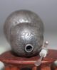 Ancient Chinese Sterling Silver Carved Lotus Flower And Fish Gourd Statue Other Antique Chinese Statues photo 7