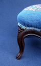Antique Victorian Flowers Needlepoint Foot Stool Carved Wood Unknown photo 3