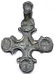 Medieval - Knights Period Bronze Cross Pendant - (incl) - Qr35 Roman photo 2