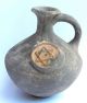 Biblical Ancient Holy Land Jerusalem Pottery Clay Wine Water Jug Vase David Star Holy Land photo 1
