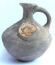Biblical Ancient Holy Land Jerusalem Pottery Clay Wine Water Jug Vase David Star Holy Land photo 2