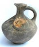 Biblical Ancient Holy Land Jerusalem Pottery Clay Wine Water Jug Vase David Star Holy Land photo 4