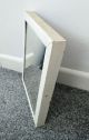 Painted Small White Chippy Old Wall Mirror Shabby Chic Rectangular Old 20th Century photo 1