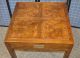 Vintage Henredon Campaign Style Table W/drawer Post-1950 photo 1