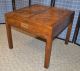 Vintage Henredon Campaign Style Table W/drawer Post-1950 photo 6