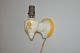 Vintage Porcelain Wall Light Sconce Ivory W/ Hand Painted Flowers Needs Rewiring Chandeliers, Fixtures, Sconces photo 3