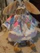 Primitive Bunny Rabbit Doll Antique Quilt,  Old Photo Folk Art Bunny Rabbit Doll Primitives photo 1