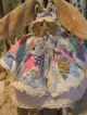 Primitive Bunny Rabbit Doll Antique Quilt,  Old Photo Folk Art Bunny Rabbit Doll Primitives photo 7