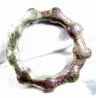 Celtic Bronze Sun Amulet Decorated - Rare Ancient Wearable Artifact - B616 photo