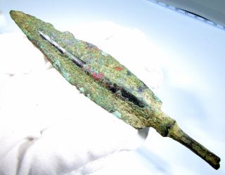 Luristan Bronze Age Arrowhead / Spearhead - Rare Ancient Artifact Historic - B643 photo