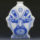 Chinese Jingdezhen Color Porcelain Painted Jingju Facial Vase Vases photo 5