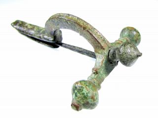 Roman Bronze Legionary Crossbow Brooch/fibula - Rare Ancient Artifact - B637 photo