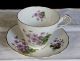 Vintage Regency English Bone China Teacup,  Saucer Violets Gold Trim Cups & Saucers photo 1