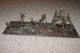 Antique Ashanti African Tribal Scene - Bronze Figures On Wood Base Other African Antiques photo 10
