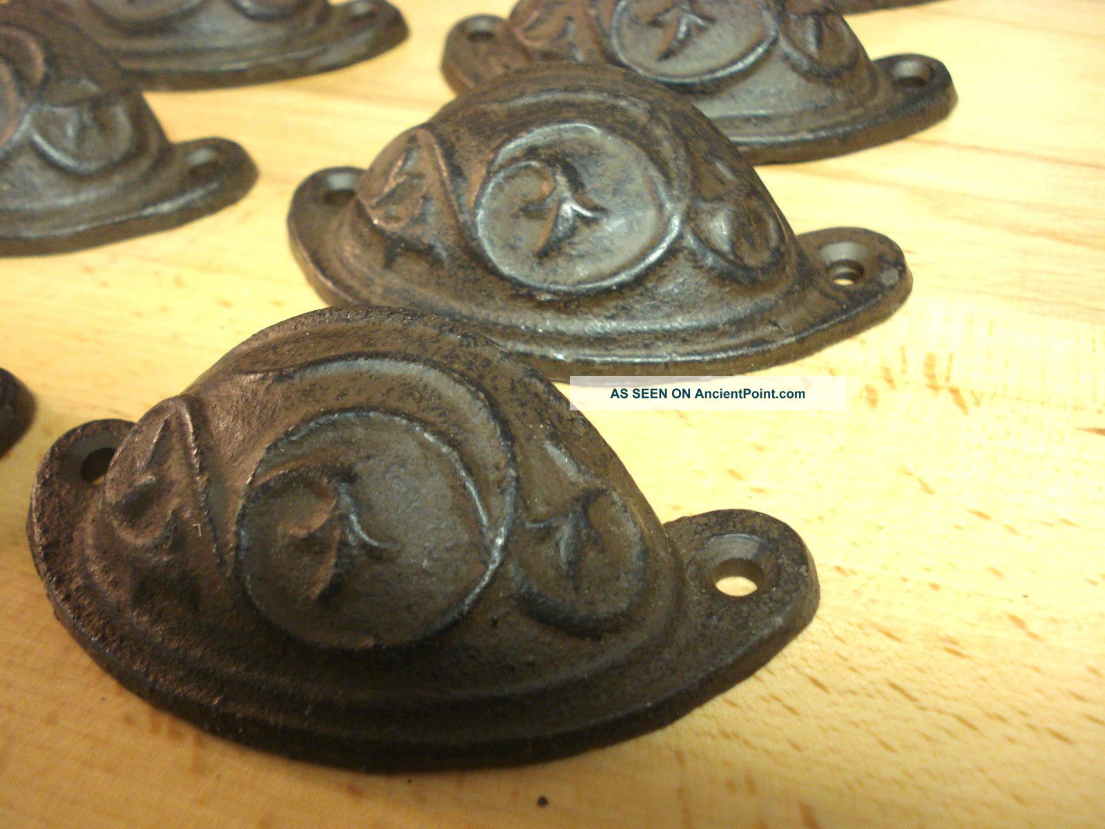 Barn Handle Door Handles 12 Cast Iron Antique Victorian Style OVAL Drawer Pull