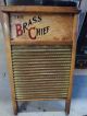 Antique National Washboard Co.  No.  430 Chicago,  Saginaw,  Memphis Brass Chief Other Antique Home & Hearth photo 2