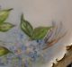 Porcelain Teapot Trivet Hand Painted Floral - Signed Ahlefeld,  Blue Floral Trivets photo 1
