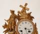 Antique 1855 French Clock Gracieus Statue Romantic Clocks photo 3