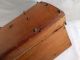 Antique Wooden Chest Box Jewelry Trinket - Salesman Sample Chest W/ Tray Boxes photo 9