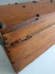 Antique Wooden Chest Box Jewelry Trinket - Salesman Sample Chest W/ Tray Boxes photo 8