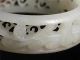 Antique Old Chinese Nephrite White Jade Bracelet Bangle Flower Carve Open Relief Bracelets photo 10