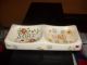 Soap And Pad Holder With Flowers On Dish Very Old Rare Platters & Trays photo 1