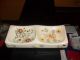 Soap And Pad Holder With Flowers On Dish Very Old Rare Platters & Trays photo 4