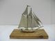 The Sailboat Of Silver960 Of Japan.  76g/ 0.  68oz.  Takehiko ' S Work. Other Antique Sterling Silver photo 2