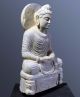 Gandhara: Large Grey Schist Figure Of Buddha.  Circa 2nd - 3rd Century Ad. Near Eastern photo 1