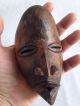 Most Interesting Old Very Small Carved African Face Mask - Other African Antiques photo 1