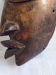 Most Interesting Old Very Small Carved African Face Mask - Other African Antiques photo 7