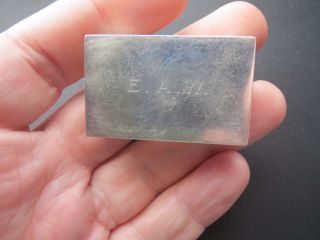 Silver Matchbox From Harrods.  Hallmarked 1933,  Signed R.  W.  B. photo