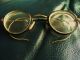 Antique British Eyeglasses With Carton Box,  Gold Colored Frame Other Antique Science Equip photo 2