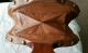 Vintage Fireplace Bellows W/ 4 Pinecones Hearth Walnut Wood Leather Copper Great Hearth Ware photo 5