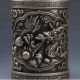 Chinese Tibeten Silver Hand - Carved Dragon Brush Pot W Xuande Mark G649 Other Chinese Antiques photo 1