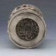 Chinese Tibeten Silver Hand - Carved Dragon Brush Pot W Xuande Mark G649 Other Chinese Antiques photo 5
