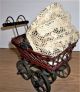 Vintage Miniature Rattan Wicker Metal Carriage Buggy,  Doll Baby Carriages & Buggies photo 5