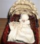 Vintage Miniature Rattan Wicker Metal Carriage Buggy,  Doll Baby Carriages & Buggies photo 8