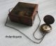 Nautical Vintage Brass & Wooden Six Instruments Marine Master Box W Watch Compasses photo 1
