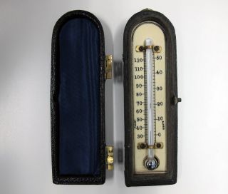 Cased Faux Bone Thermometer photo