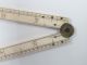 12 Inch Ruler,  Hinged,  Faux Bone Other Antique Science Equip photo 3
