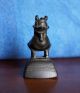 1700 ' S Square Base Burma 20 Tikal Bronze Opium Beast/lion Weight,  9 Ray Sign, Other Asian Antiques photo 5