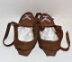 Antique Native American Indian Beaded Leather Iroquois Child Moccasins Native American photo 4