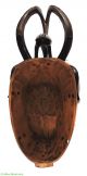 Guro Mask Horned With Bird On Top White Face African Art Was $190.  00 Masks photo 4