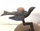 Antique Victorian Sewing Bird Clamp Holder With Velvet Pin Cushion Pin Cushions photo 2