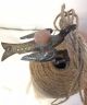 Antique Victorian Sewing Bird Clamp Holder With Velvet Pin Cushion Pin Cushions photo 7
