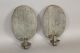 Rare 19th C American Tin Candle Sconces In Best Grungy Surface Primitives photo 2