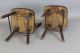 19th C Child ' S Arrow Back Windsor Chairs In Great Old Brown Paint Primitives photo 7