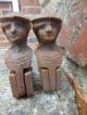 Pair Antique French Window Shutter Dogs / Window Stop / Hold Back / Lady Head Windows, Sashes & Locks photo 2